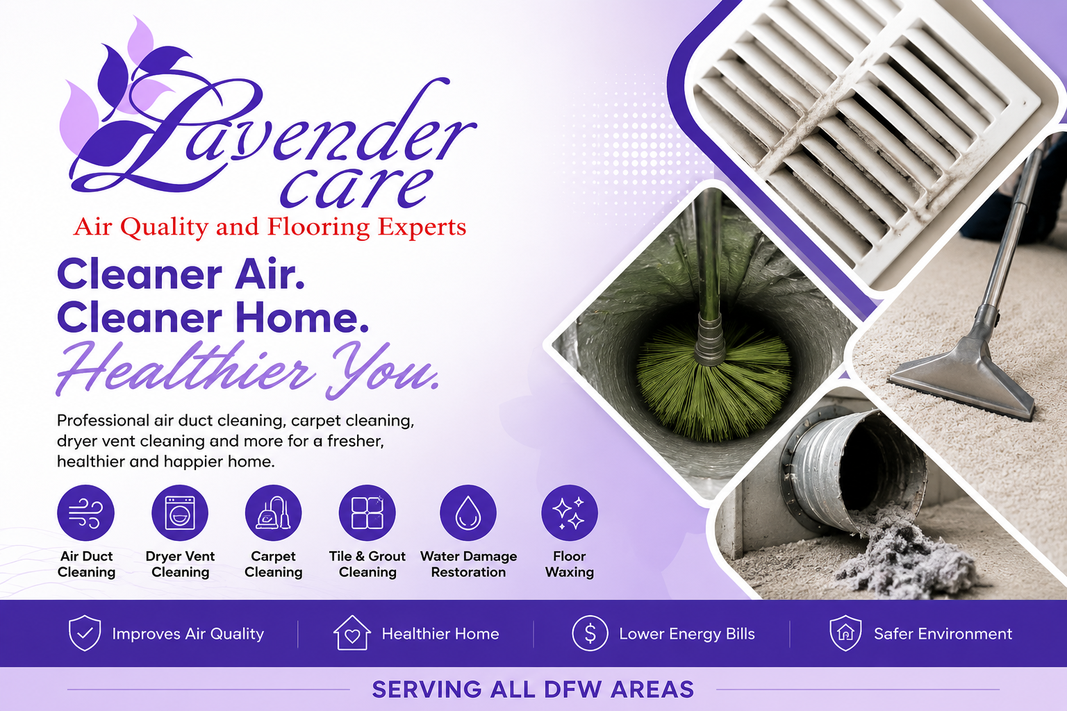 Lavender care - Air Quality & Flooring Experts